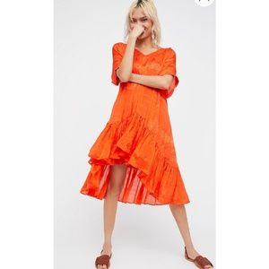 Free People flowy silk dress